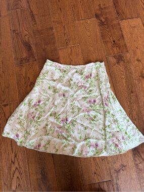 NWT & Other Stories Paris Atelier Floral Satin Mini Skirt EU 34 US 2 Cottagecore